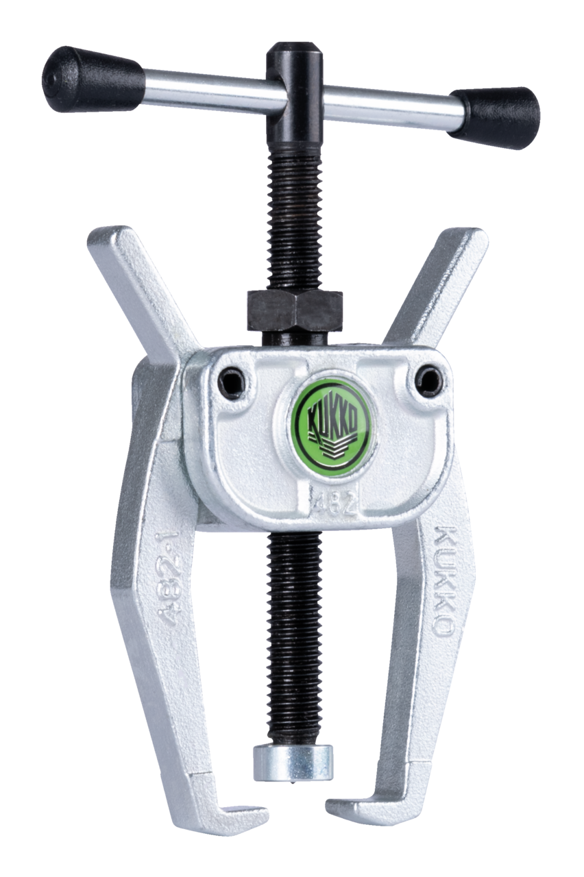 kukko 482-1 handy 2-arm puller 60 x 40 mm with autogrip for removing bearings, gears, and discs in tight and hard-to-reach spaces