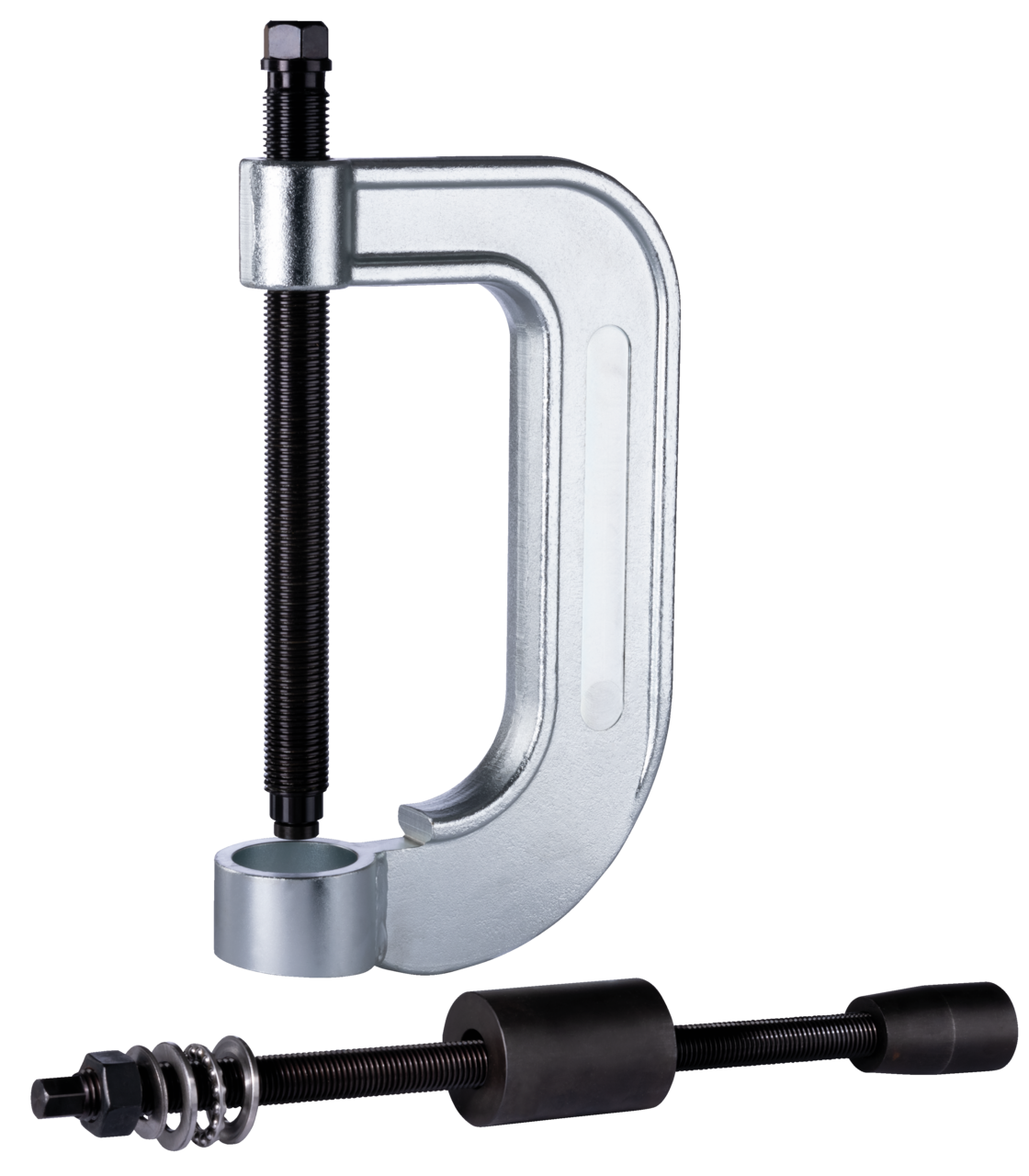 kukko 890-evo1 puller set for evobus ball joints with max. 265 mm spread for suspension joints evobus is used for the installation and removal of the control arm on zf axles