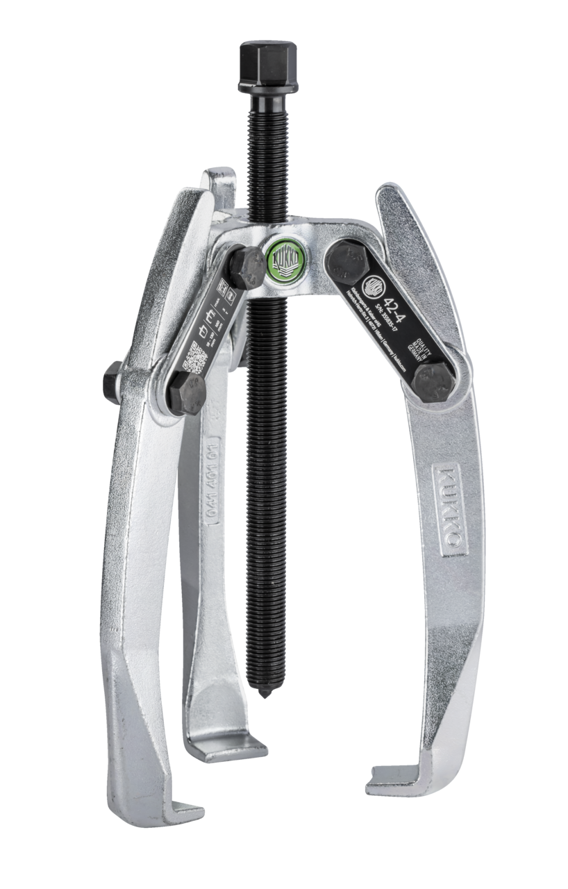kukko 42-4 3-arm universal puller 130 x 160 mm with swivel puller legs for pulling bearings, gears, and discs in all common sizes for crafts, workshops, and industry