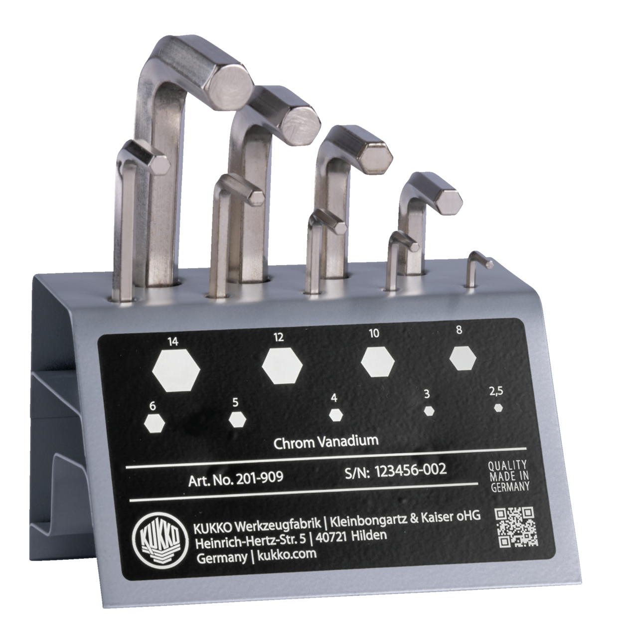 kukko 201-909 sales and workshop stands for allen key iso 2936 for proper storage of hex keys used in workshops, industry, and crafts