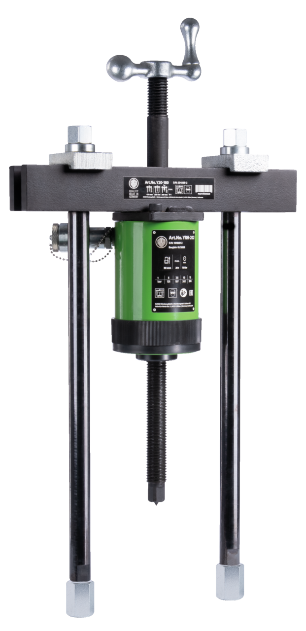 kukko y28-180 hydraulic pull/pression extractor with hydraulic spar piston cylinder for pump drive 135-300x300 mm for removing particularly large and stubborn bearings, gears, disks, etc