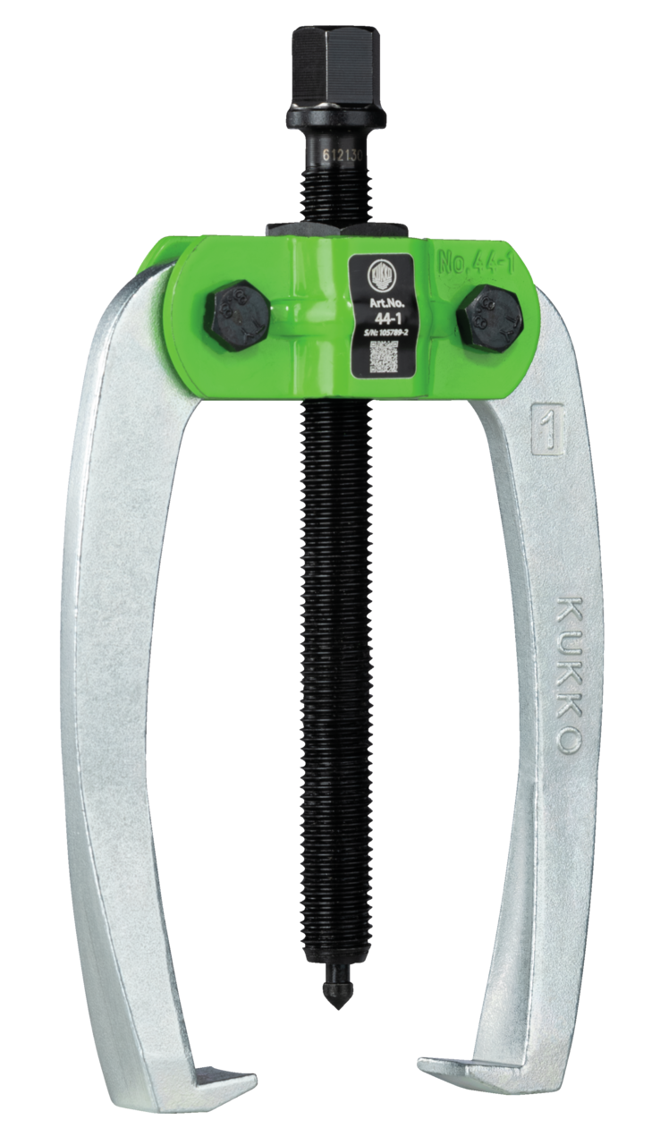 kukko 44-1 handy, 2-arm industrial puller 100 x 100 mm with power-transmitting and self-centering puller legs for pulling bearings, gears, and discs in all common sizes for craft, workshop, and industry