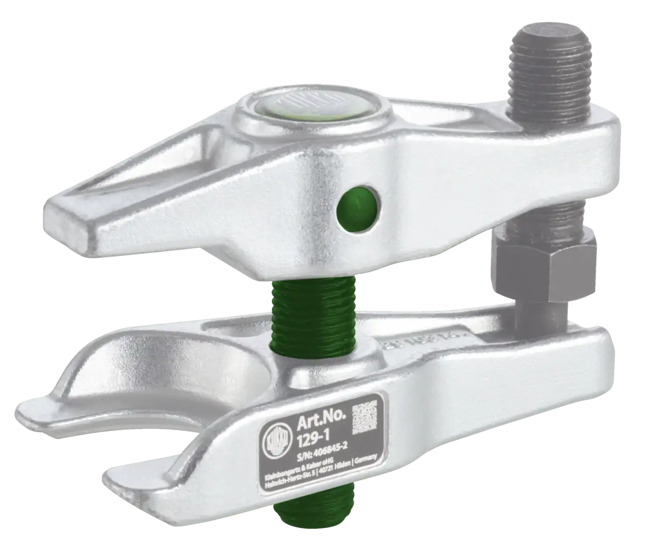 Heavy-duty ball joint separator tool with steel body and threaded shaft for automotive repair