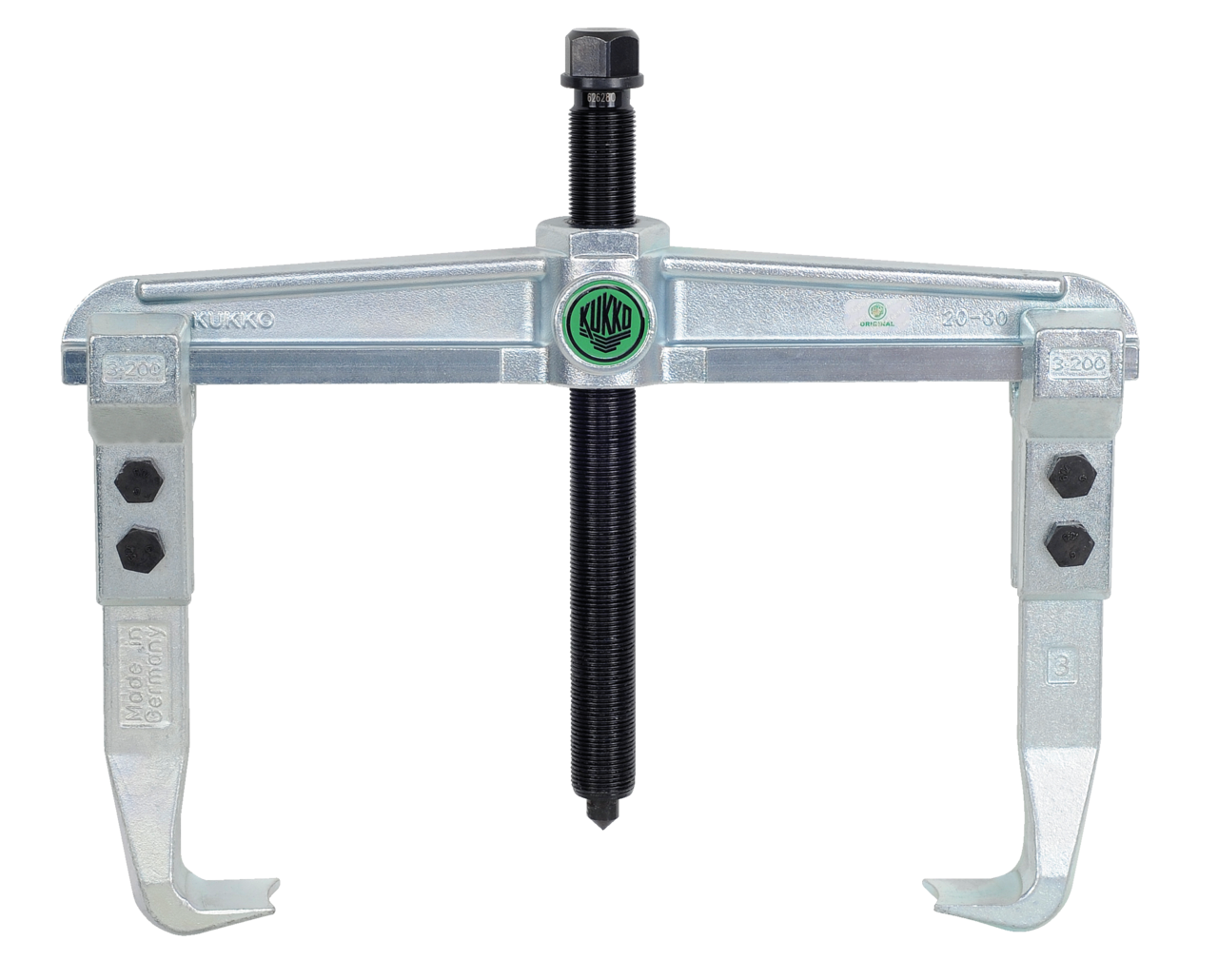 kukko 20-30 2-jaw universal puller, up to 350 mm spread, 200 mm reach for extracting bearings, gears, and discs in all common sizes for crafts, workshops, and industry