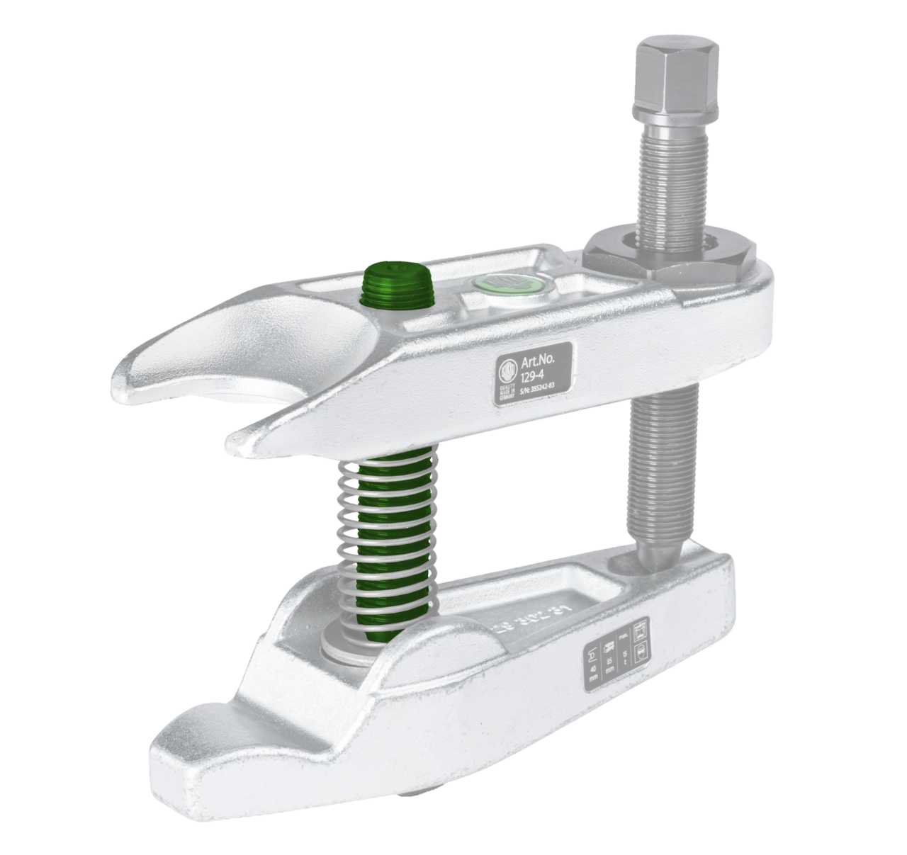 kukko 129406 center spindle for ball joint puller with short hydraulic spindle for ball joint pullers replace components of the ball joint pullers with and without hydraulics of serie