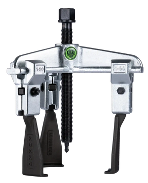 Heavy-duty Kukko gear puller with adjustable steel arms for industrial tool use