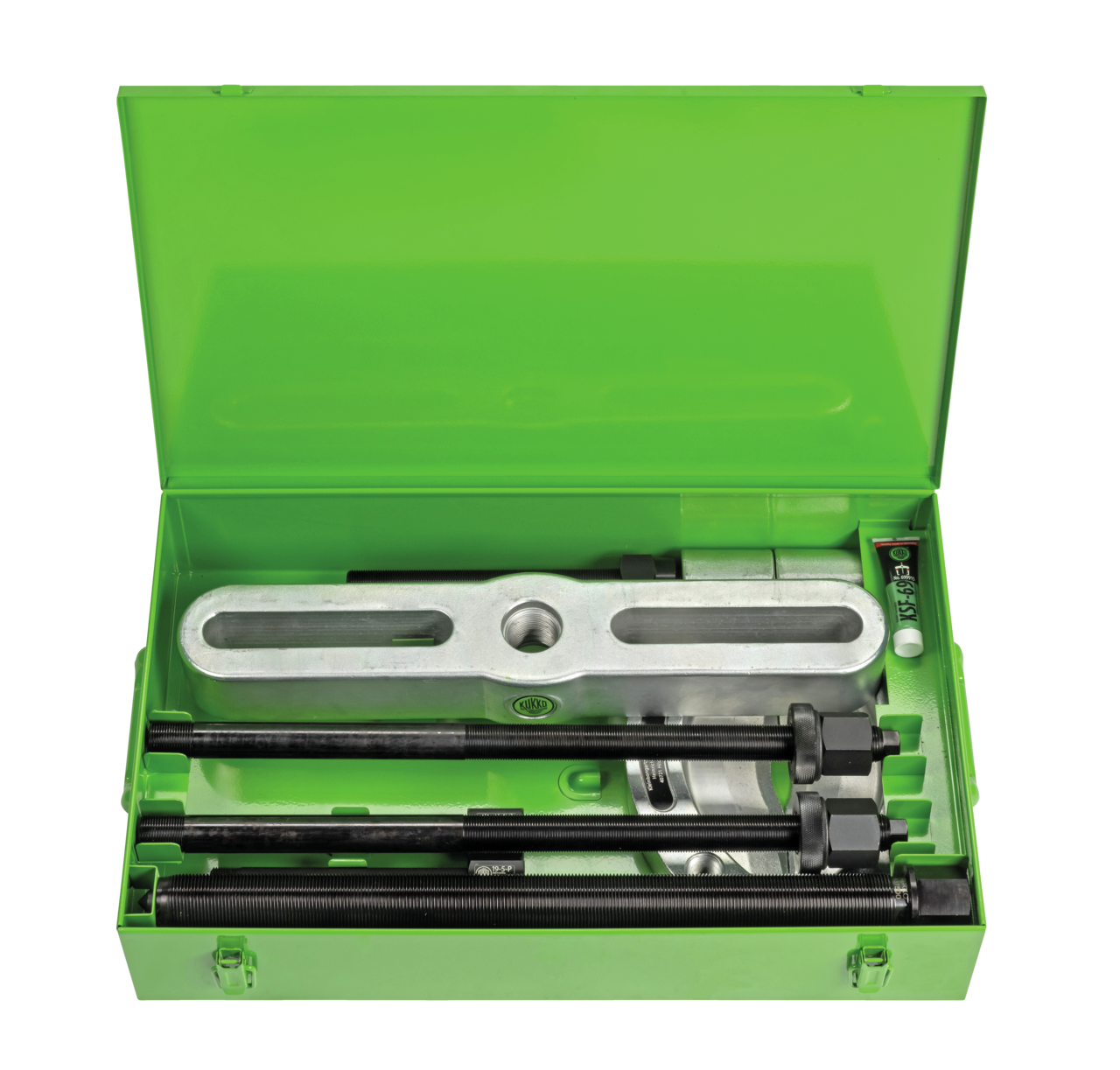 kukko 15-e separator set for pulling ball bearings, roller bearings, inner rings, and other flat components in crafts, industry,