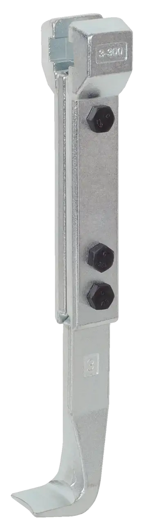 Adjustable metal beam clamp with hex bolts, shop tool for industrial pipe support