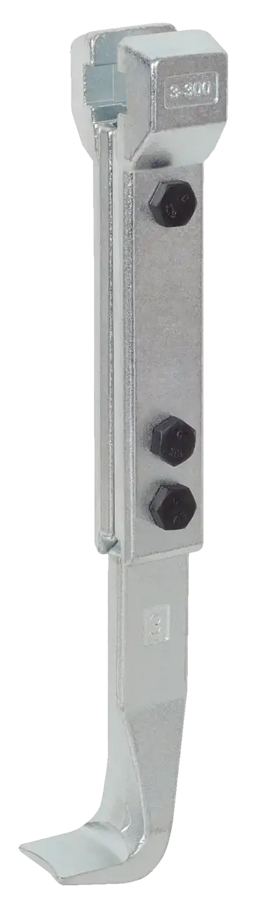 Adjustable metal beam clamp with hex bolts, shop tool for industrial pipe support