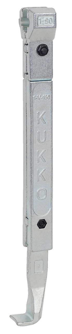 kukko 1-250-e standard jaws (single, total length 282 mm) for universal pullers