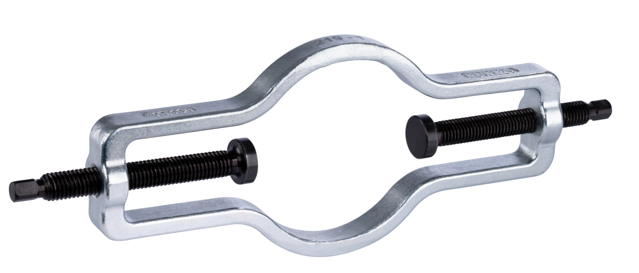 kukko 219-1 clamp for 2-jaw pullers with 40 mm - 190 mm spread for 2-jaw pullers is used for stability support during extraction processes with extensions