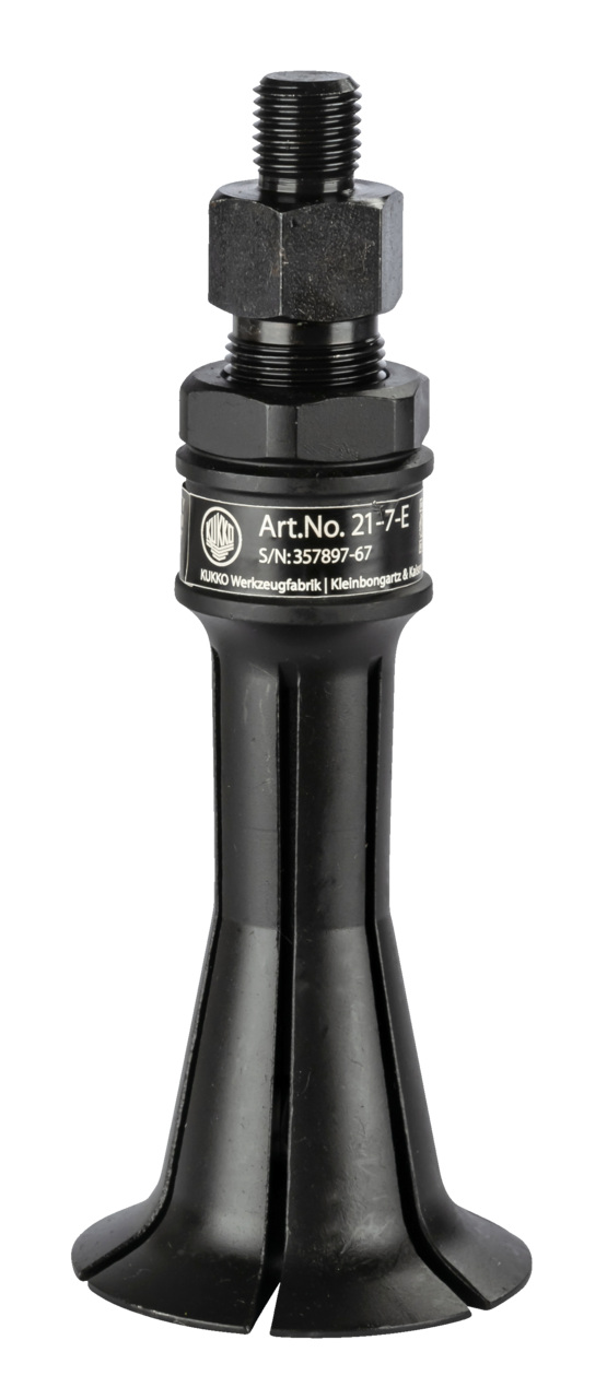 kukko 21-7-e segment internal extractor ø 63-78 mm for extracting flush-mounted bearings, bearing outer rings, bushings, and seals in craft, workshop, and