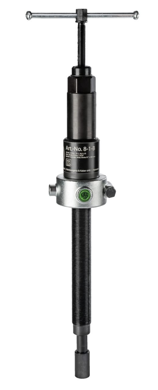 kukko 8-1-b long hydraulic spindle, up to 15 t t tension force (thread measurement ) for pulling off particularly stubborn bearings, gears, and discs that cannot be loosened by pure muscle