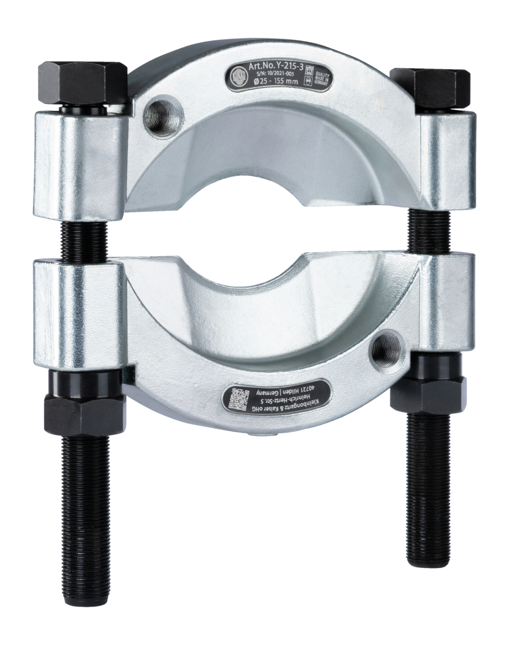 kukko y-515-5 disconnecting device for hydraulic pull/pression extractors ø 30-250 mm (1.1/4"-12 unf) for y58-180 for pulling ball bearings, roller bearings, inner rings, and other flush-fitting parts in crafts, worksh