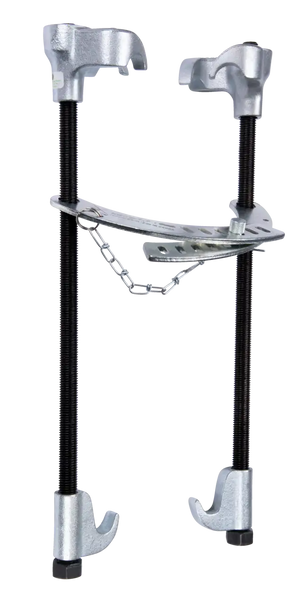 Heavy-duty coil spring compressor tool for vehicle suspension repair