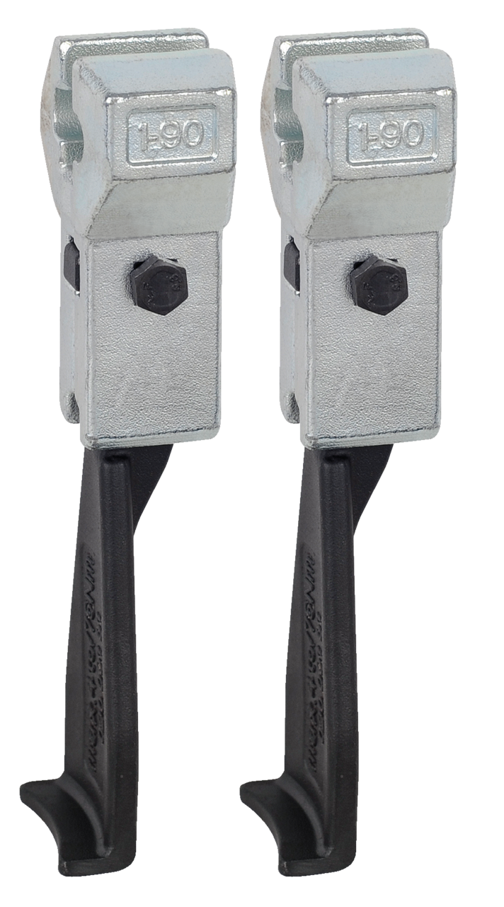 kukko 1-401-p narrow pulling jaws (pair, total length 427 mm) for 2-jaw universal pullers