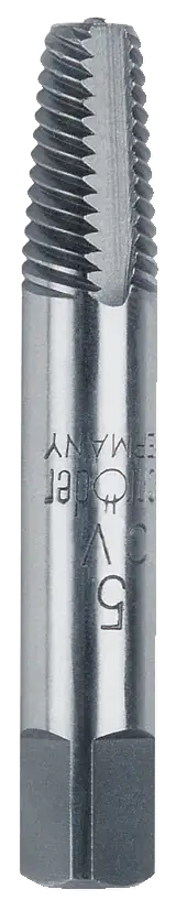 High-speed steel spiral flute tap for cutting internal threads, industrial tool