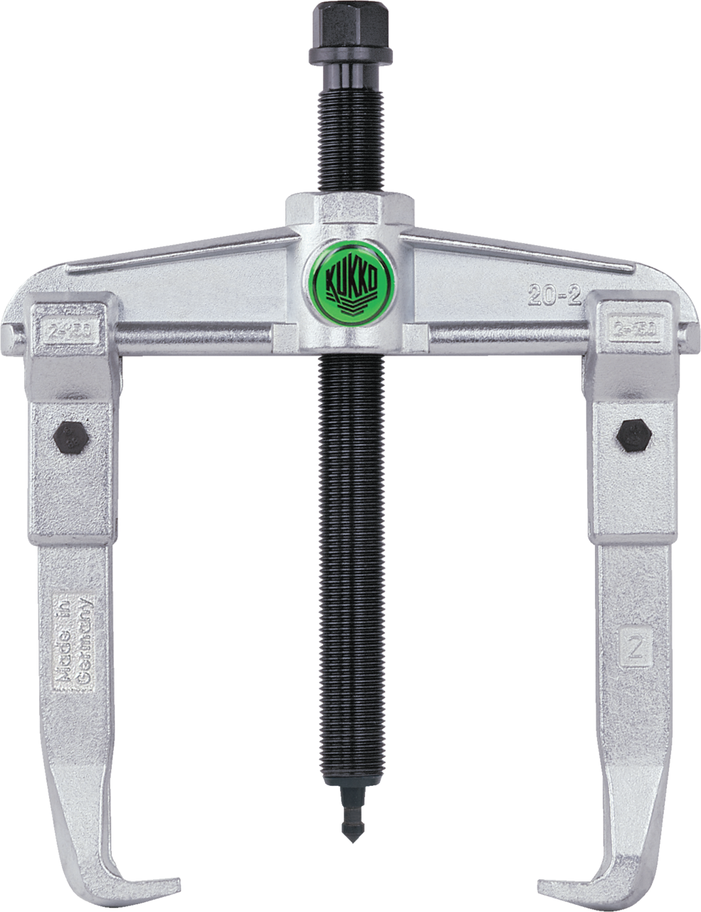 kukko 20-2 2-jaw universal puller, up to 160 mm spread, 162 mm reach for extracting bearings, gears, and discs in all common sizes for crafts, workshops, and industry