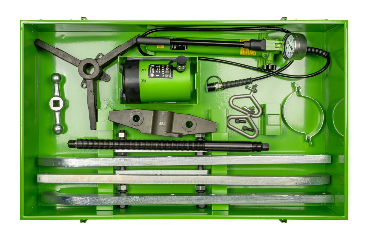 kukko y58-556 hydraulic external puller sets for pulling particularly large and stuck bearings, gears, discs, etc