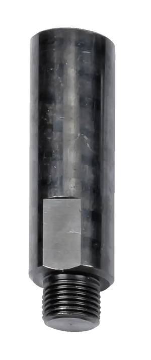 Steel threaded adapter fitting for industrial shop tools and power transmission equipment