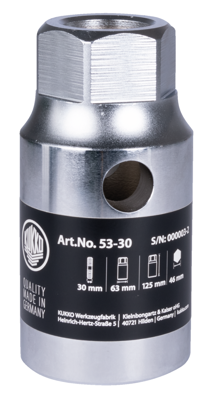 kukko 53-30 stud extractor for tight spaces for extracting stud bolts or broken components in automotive and industry