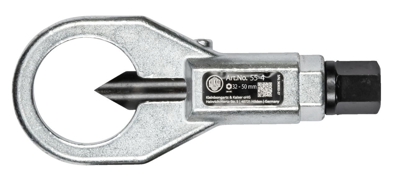 kukko 55-4 single-blade mechanical nut splitter span 32-50 mm for splitting stuck, rusted, or over-tightened nuts with a tensile strength of up to 800 n/mm²