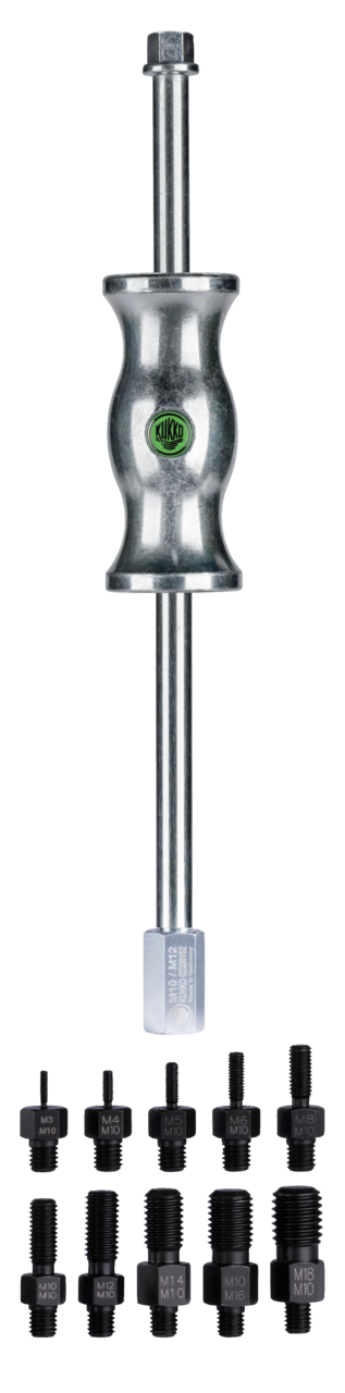 kukko 223 puller for parts with threaded holes for pulling parts with concentric threaded holes in crafts, industry, and workshops