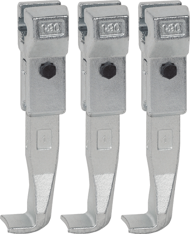 kukko 3-250-s standard puller jaws (set, total length 300 mm) for 3-jaw universal pullers
