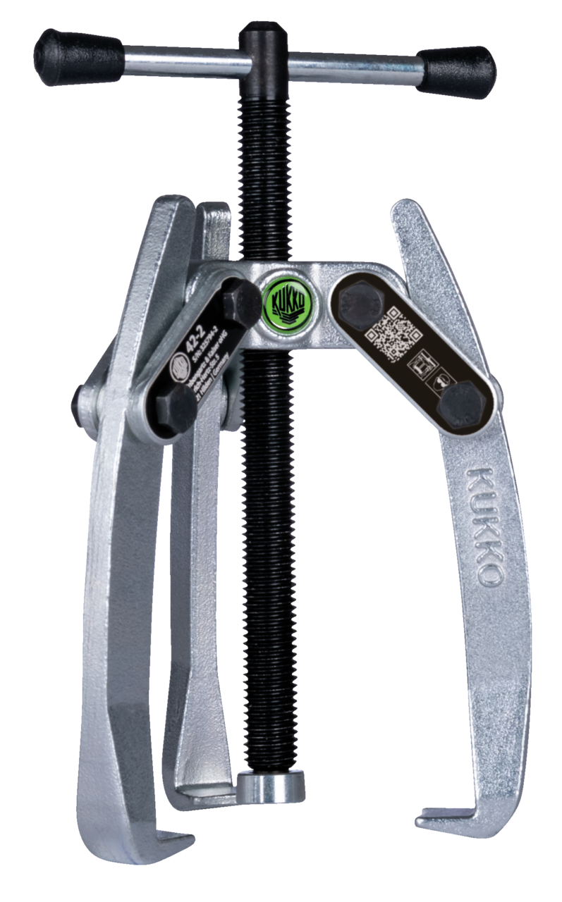 kukko 42-2 3-arm universal puller 80 x 80 mm with swivel puller legs for pulling bearings, gears, and discs in all common sizes for crafts, workshops, and industry