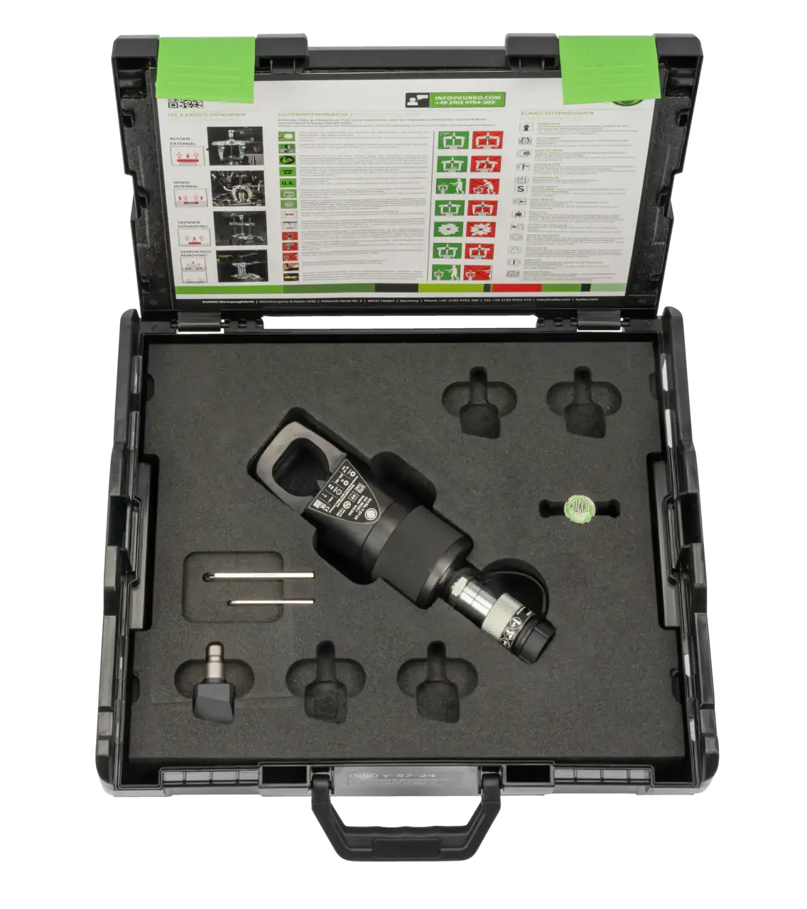 Kukko Y-57-24 Single-Blade, Pump-Hydraulic Nut Splitter Span 24-32 ...