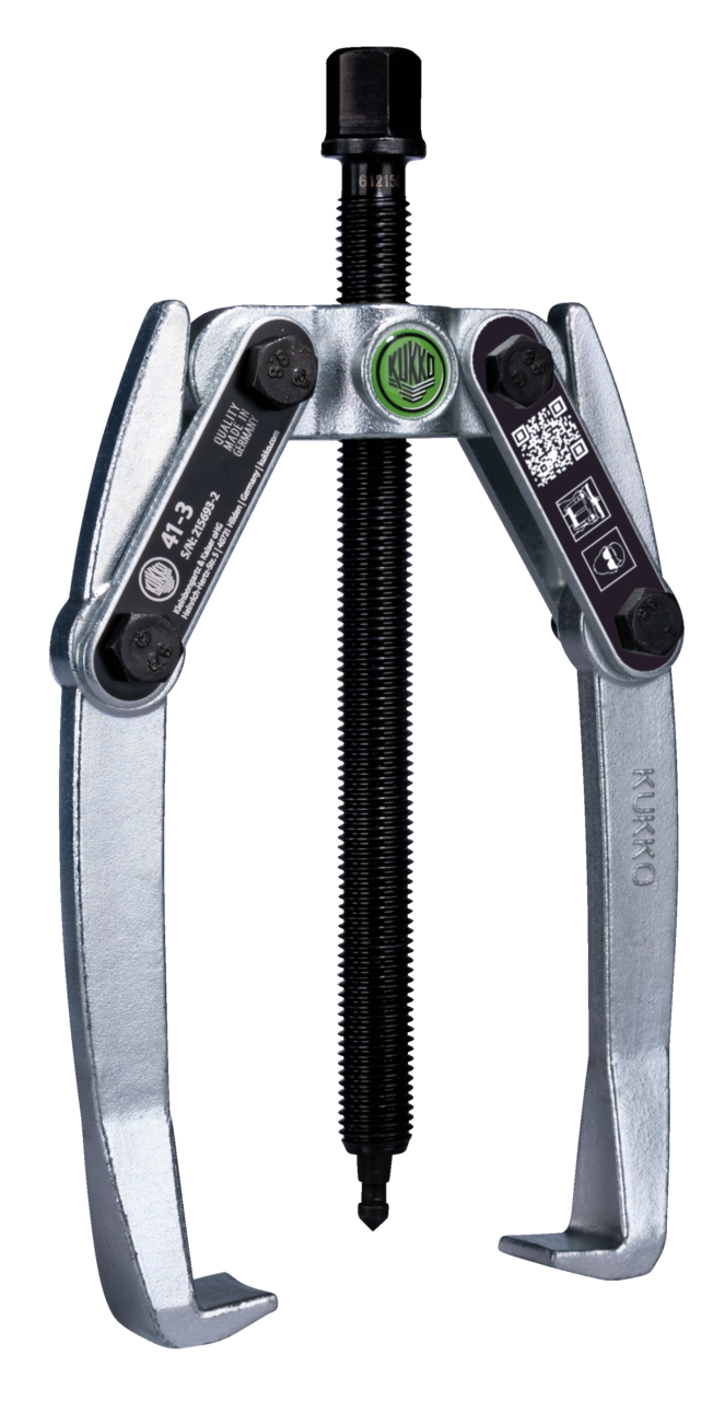 kukko 41-3 2-arm universal puller 90 x 120 mm with swivel puller legs for pulling bearings, gears, and discs in all common sizes for crafts, workshops, and industry