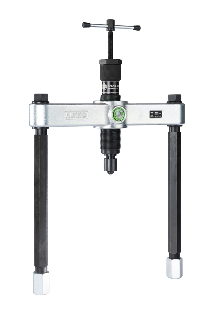 kukko 818-0 puller with hydraulic spindle (tractive force up to 10 t) for universal applications with the pullers of series 818 in crafts, workshops, and industry