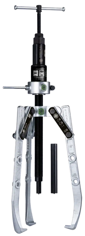 Three-jaw hydraulic gear puller tool for industrial maintenance and repair