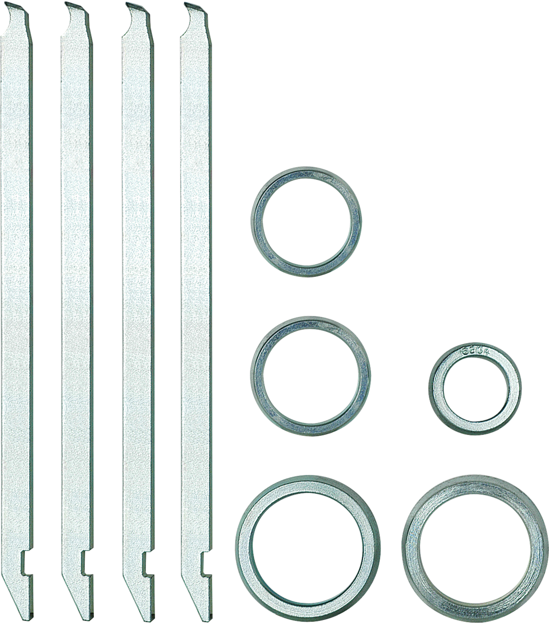 kukko 70-713 pulling jaw set ball bearing iso 6204, 6205, 6301, 6302, 6303 for bearing pullers of series 70 and are used for non-destructive removal of deep groove ball bearings w