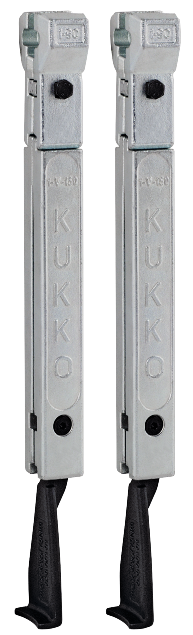kukko 1-251-p narrow pulling jaws (pair, total length 277 mm) for 2-jaw universal pullers