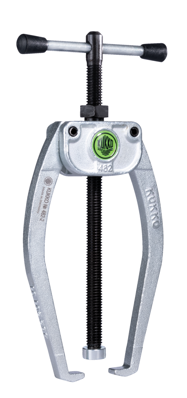 kukko 482-2 handy 2-arm puller 85 x 90 mm with autogrip for removing bearings, gears, and discs in tight and hard-to-reach spaces