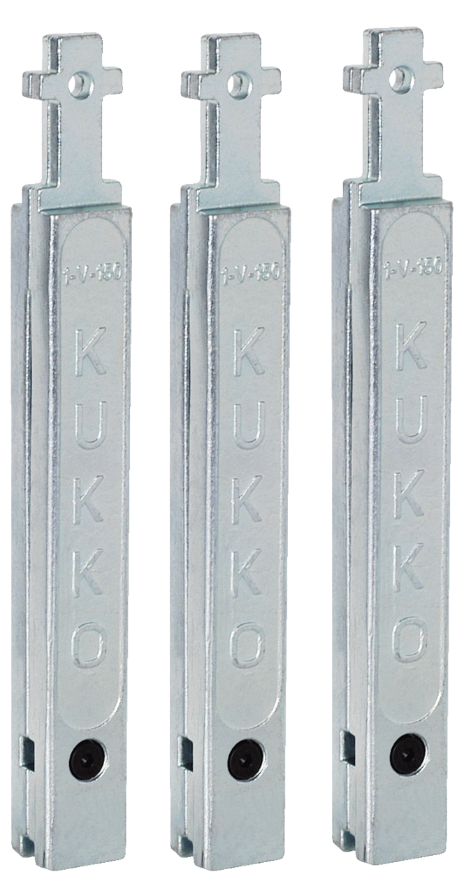 kukko 1-v-150-s puller extensions (set, 150 mm extension) for gripping of components that are seated particularly deep on a shaft