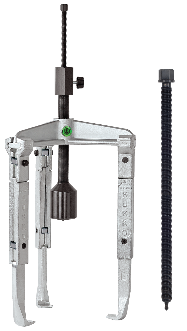 kukko 30-2-3-b 3-arm universal puller 160 x 300 mm with adjustable, extended puller hooks and grease hydraulic spindle for particularly safe pulling of extremely stuck bearings, gears, and discs in all common sizes for craf