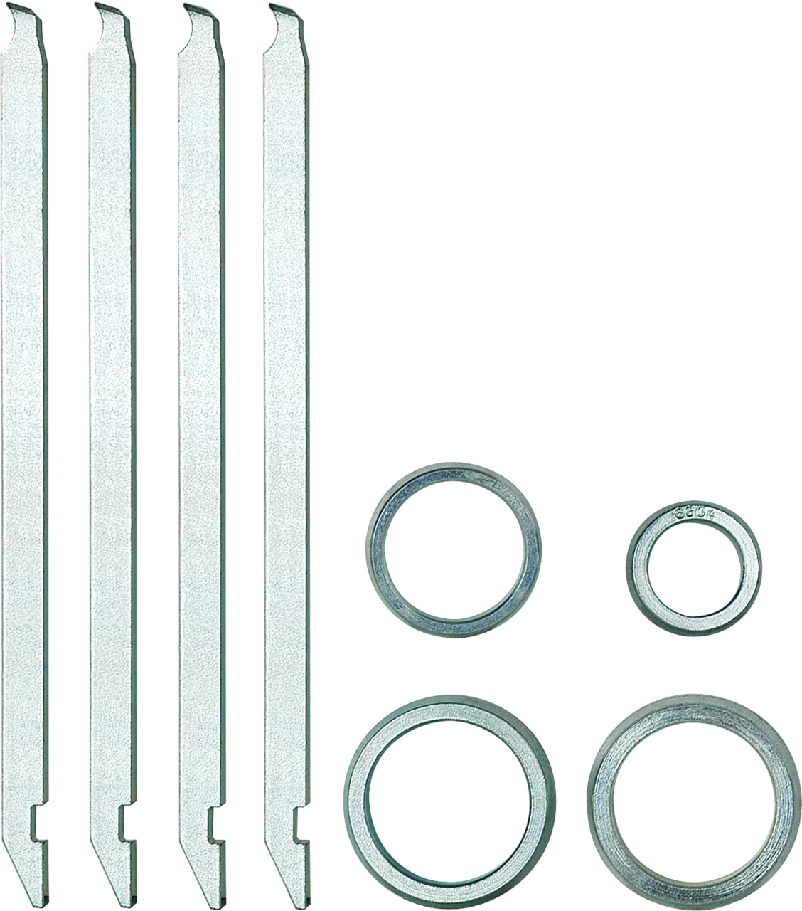 kukko 70-722 pulling jaw set ball bearing iso 6011, 6012, 6206, 6207, 6304, 6005, 6306 for bearing pullers of series 70 and are used for non-destructive removal of deep groove ball bearings w