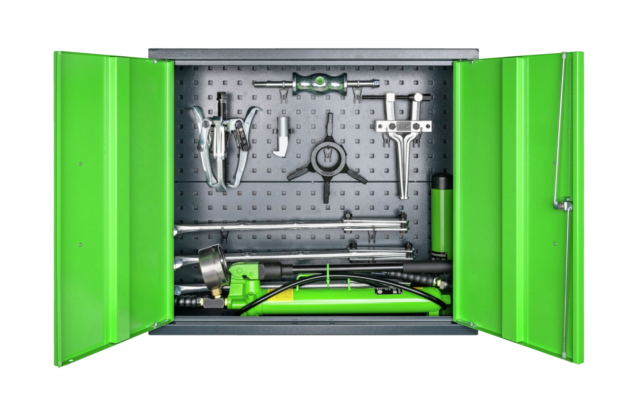 kukko 224-677 tool cabinet with puller set 10-piece for safe and organized storage of tools