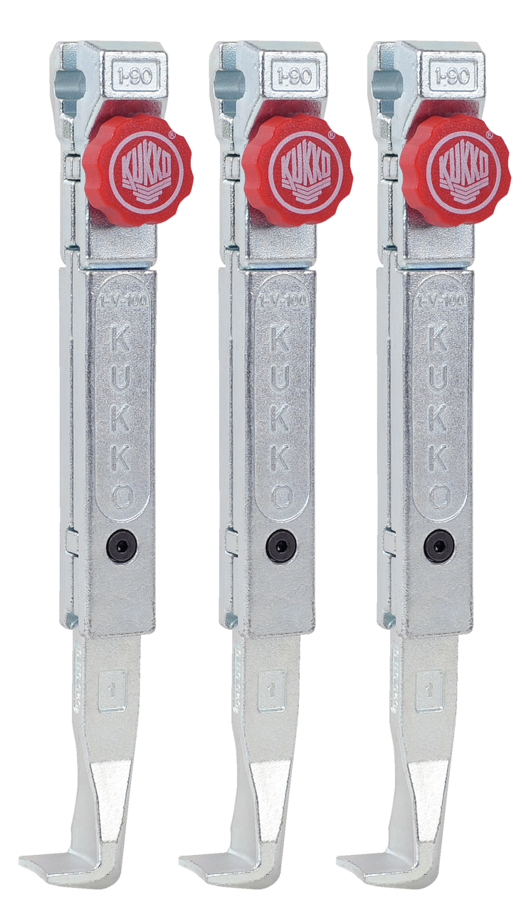 kukko 1-192-s 3 quick adjustable standard trigger hooks (set) for 3-jaw universal pullers