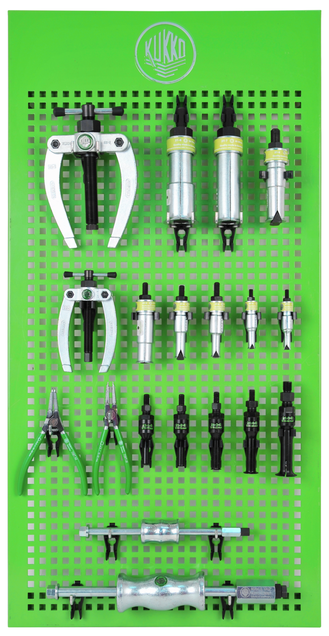 kukko wt-017 puller range  internal extractor  basic for internal extraction is a wall panel equipped with suitable tools for application and storage in work