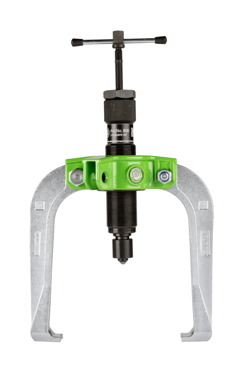 kukko 844-2-b handy, 2-arm pullers 150 x 150 mm with power-transmitting, self-centering puller legs and grease-hydraulic spindle (up to 10 t) for extracting particularly stubborn bearings, gears, and discs in all common sizes for craft, workshop,