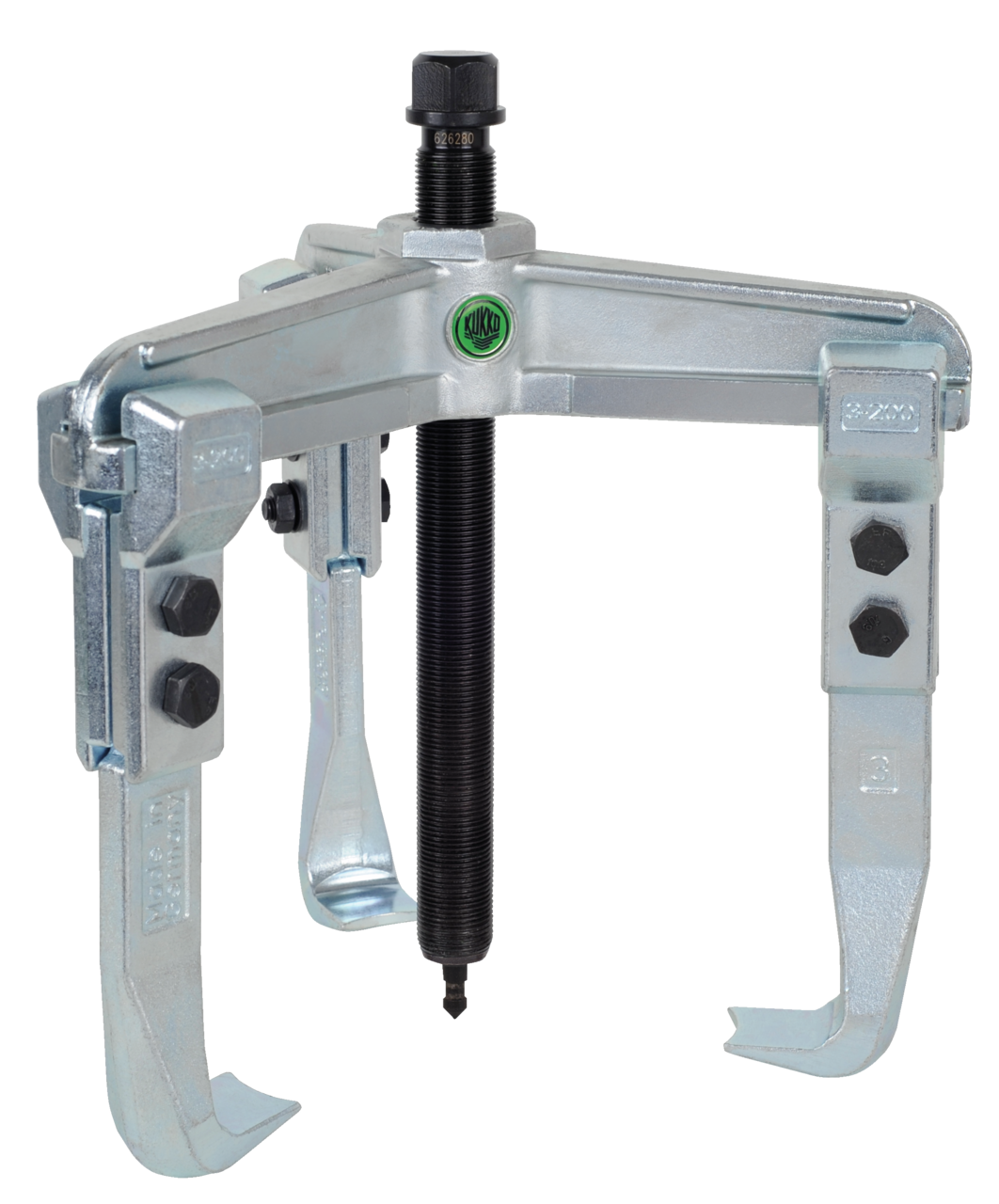 kukko 30-3 3-arm universal puller 250 x 200 mm for pulling bearings, gears, and discs in all common sizes for crafts, workshops, and industry