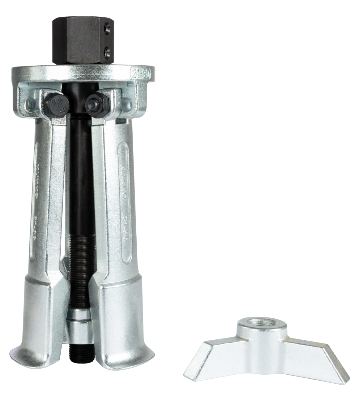 kukko 21-90 3-jaw internal extractor with a spread of 100 mm - 200 mm,  insertion depth for pulling out internal bearings, bearing outer rings, and bushings in craftsmanship, workshops, and in
