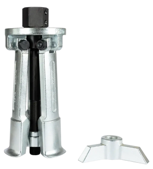 Three-jaw gear puller tool with detachable arms for industrial maintenance
