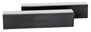 Pair of magnetic vise jaw covers for shop tools on white background