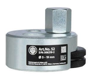 Metal puller tool, labeled for 5-19 mm, industrial use, silver finish