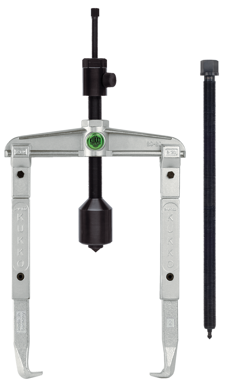 kukko 20-20-3-b 2-arm universal puller 200 x 300 mm with extended puller hook and grease hydraulic spindle for particularly safe removal of extremely tight and deeply seated bearings, gears, and discs in all com