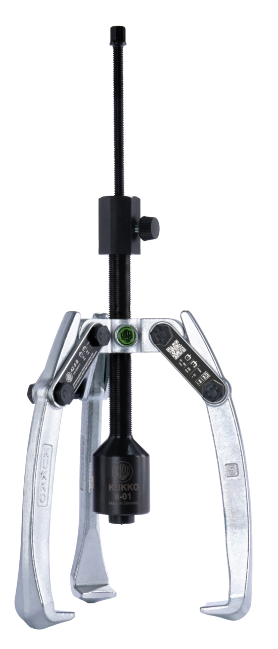 kukko 42-5-b 3-arm universal puller 180 x 200 mm with swivel puller legs and grease hydraulic spindle for pulling bearings, gears, and discs in all common sizes for crafts, workshops, and industry